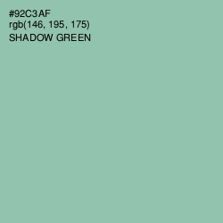 #92C3AF - Shadow Green Color Image