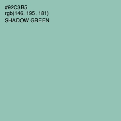 #92C3B5 - Shadow Green Color Image