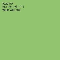 #92C46F - Wild Willow Color Image