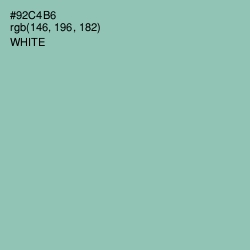 #92C4B6 - Shadow Green Color Image