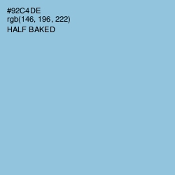 #92C4DE - Half Baked Color Image