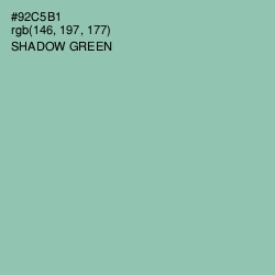 #92C5B1 - Shadow Green Color Image