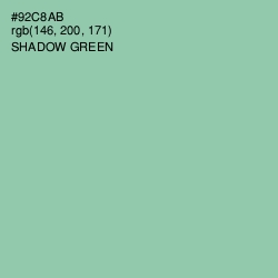 #92C8AB - Shadow Green Color Image