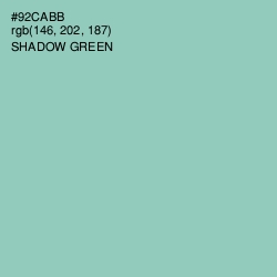 #92CABB - Shadow Green Color Image