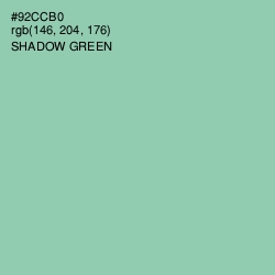 #92CCB0 - Shadow Green Color Image