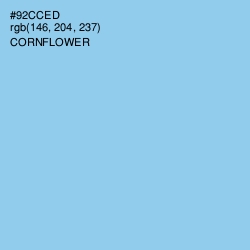 #92CCED - Cornflower Color Image
