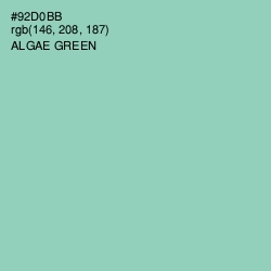 #92D0BB - Algae Green Color Image