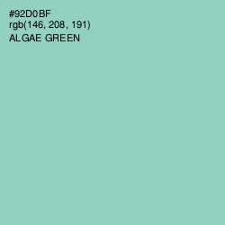 #92D0BF - Algae Green Color Image