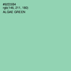 #92D3B4 - Algae Green Color Image