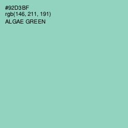 #92D3BF - Algae Green Color Image