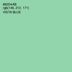 #92D4AB - Vista Blue Color Image