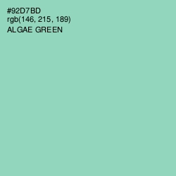 #92D7BD - Algae Green Color Image