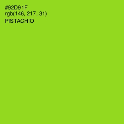 #92D91F - Pistachio Color Image