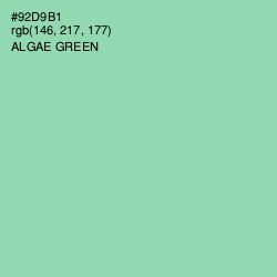 #92D9B1 - Algae Green Color Image