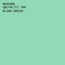 #92D9B8 - Algae Green Color Image