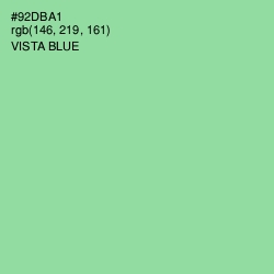 #92DBA1 - Vista Blue Color Image