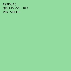 #92DCA0 - Vista Blue Color Image
