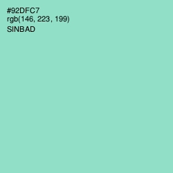 #92DFC7 - Sinbad Color Image