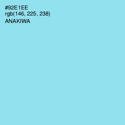 #92E1EE - Anakiwa Color Image