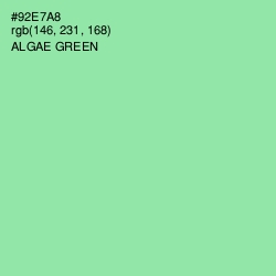 #92E7A8 - Algae Green Color Image
