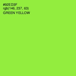 #92ED3F - Green Yellow Color Image