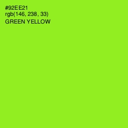 #92EE21 - Green Yellow Color Image