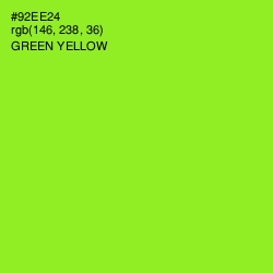 #92EE24 - Green Yellow Color Image