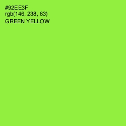 #92EE3F - Green Yellow Color Image