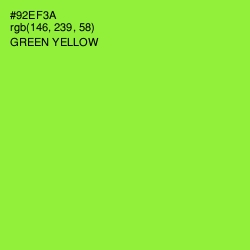 #92EF3A - Green Yellow Color Image