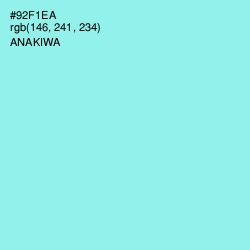 #92F1EA - Anakiwa Color Image