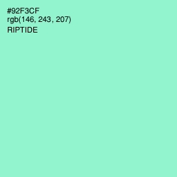 #92F3CF - Riptide Color Image