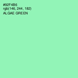 #92F4B6 - Algae Green Color Image
