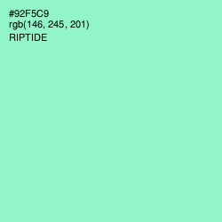 #92F5C9 - Riptide Color Image