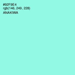 #92F9E4 - Anakiwa Color Image