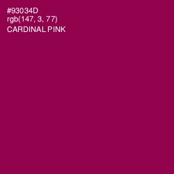 #93034D - Cardinal Pink Color Image