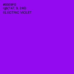 #9309F0 - Electric Violet Color Image