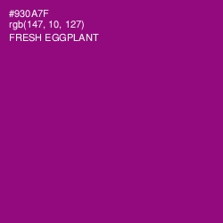 #930A7F - Fresh Eggplant Color Image