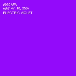 #930AFA - Electric Violet Color Image