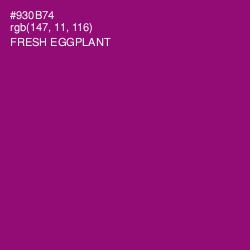 #930B74 - Fresh Eggplant Color Image