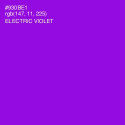 #930BE1 - Electric Violet Color Image