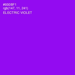 #930BF1 - Electric Violet Color Image