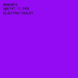 #930BF3 - Electric Violet Color Image