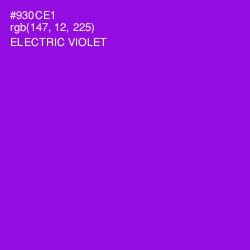 #930CE1 - Electric Violet Color Image