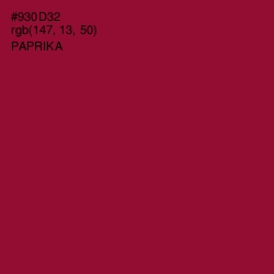 #930D32 - Paprika Color Image