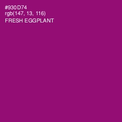 #930D74 - Fresh Eggplant Color Image