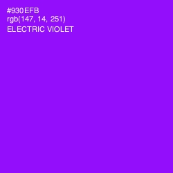 #930EFB - Electric Violet Color Image