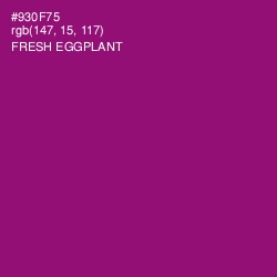 #930F75 - Fresh Eggplant Color Image