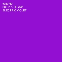 #930FD1 - Electric Violet Color Image