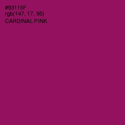 #93115F - Cardinal Pink Color Image