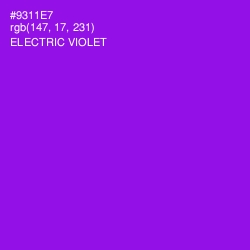 #9311E7 - Electric Violet Color Image